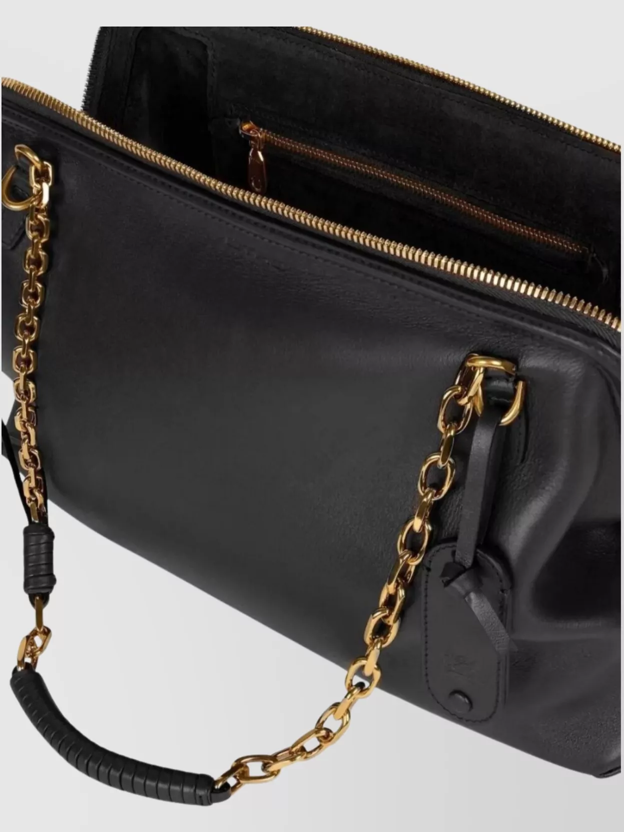 Etro Shoulder Bag With Chain Handle And Label Holder