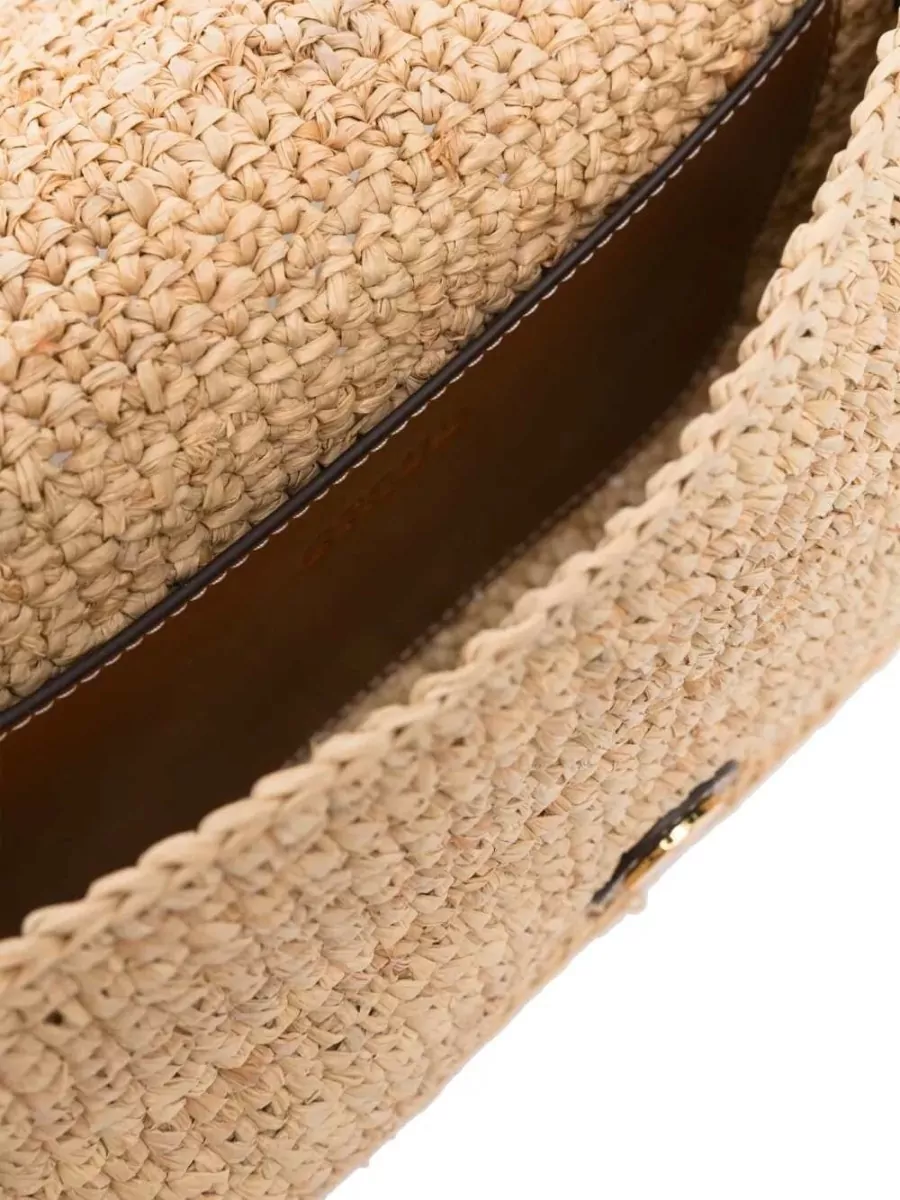 Staud Raffia Shoulder Bag