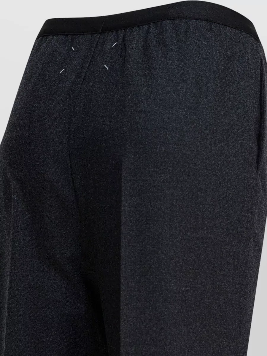 Maison Margiela Wool Tailored Trousers Straight Leg Pleated Front