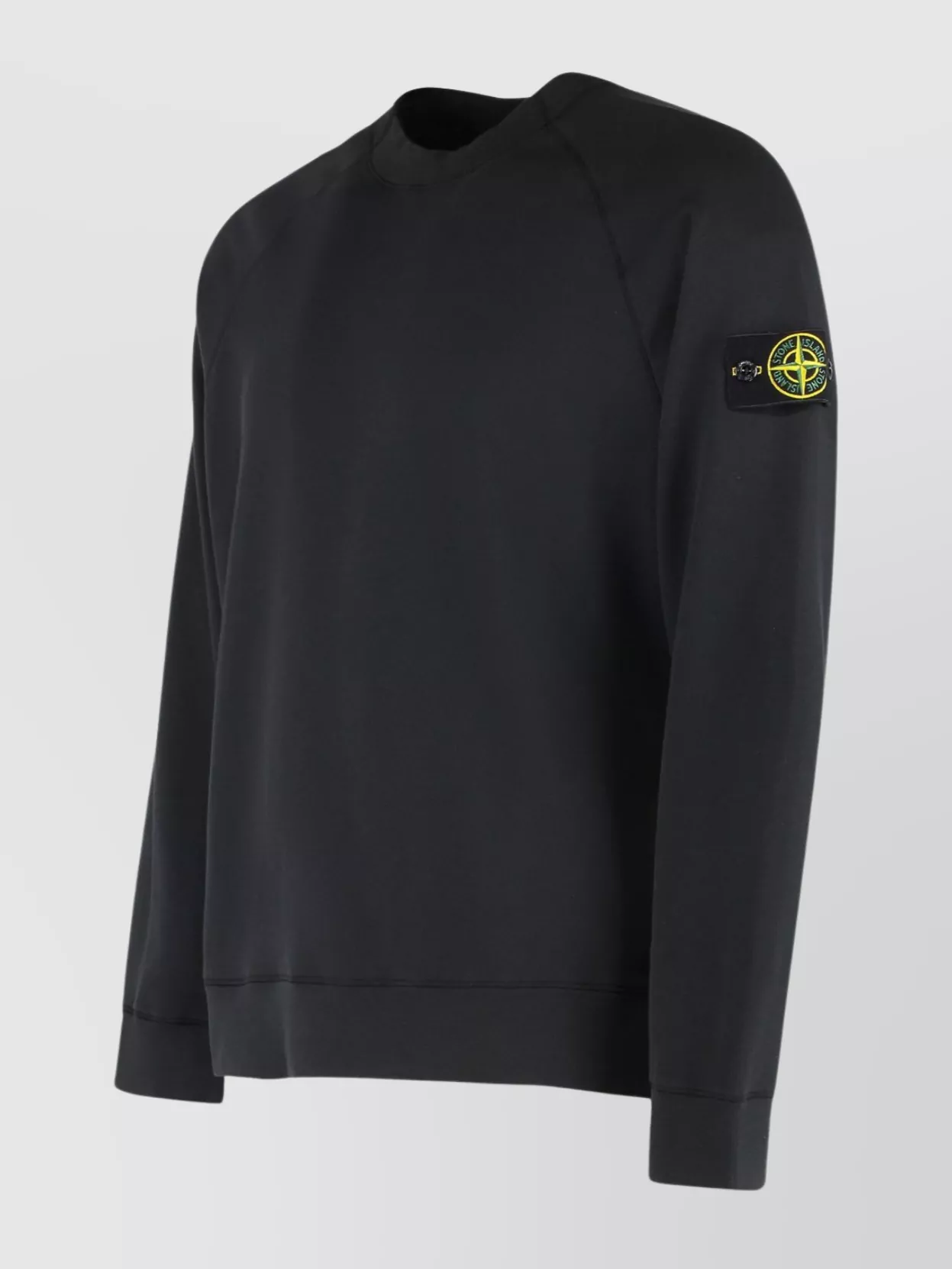 Stone Island Crew-Neck Cotton Sweatshirt With Raglan Sleeves
