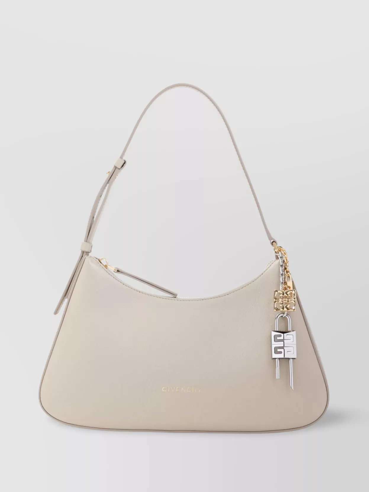 Givenchy Lucky Lock Bag With Adjustable Shoulder Strap In Neutrals