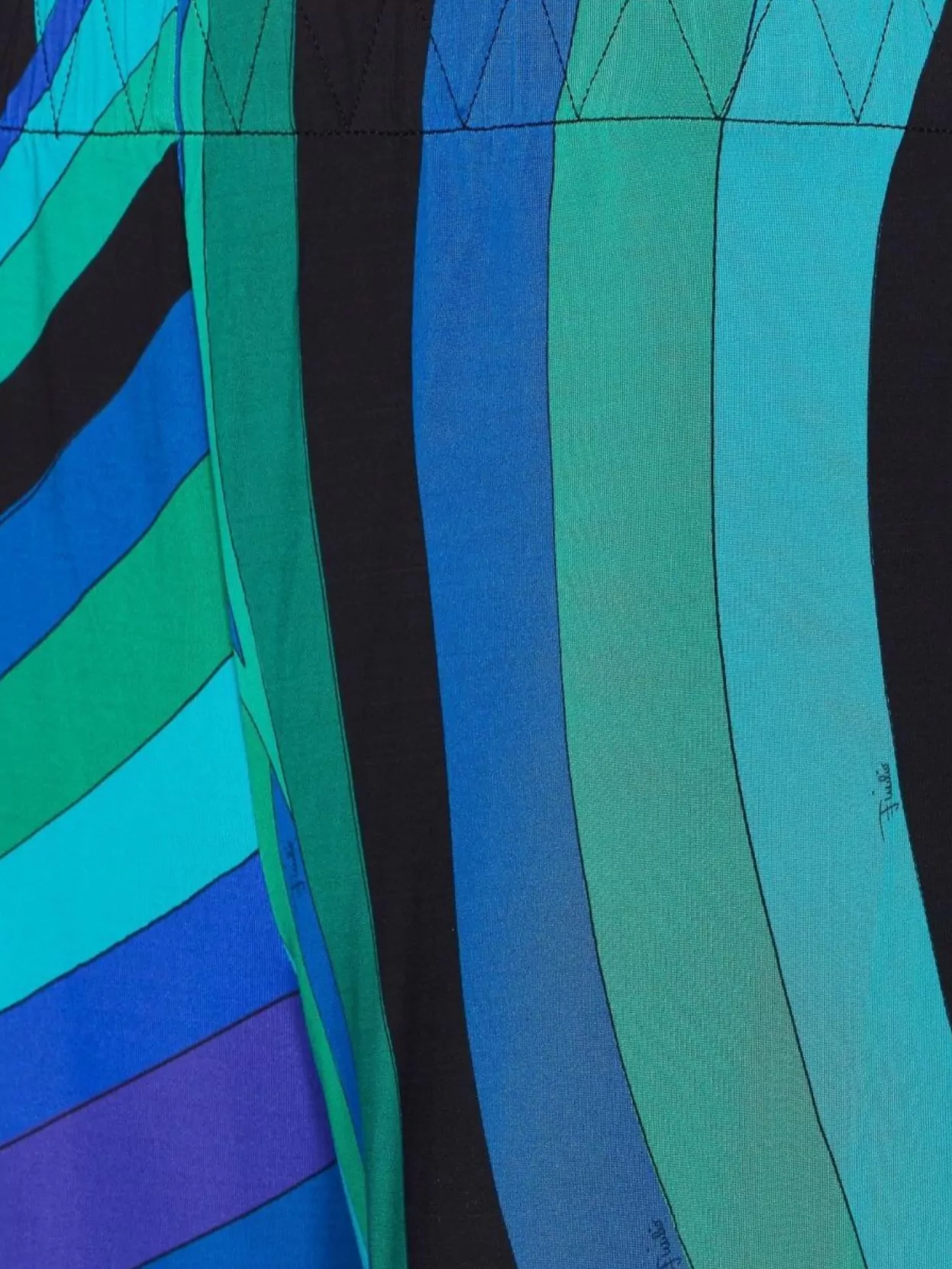 Shop Emilio Pucci Leggings With Elastic Waistband And Wide Leg