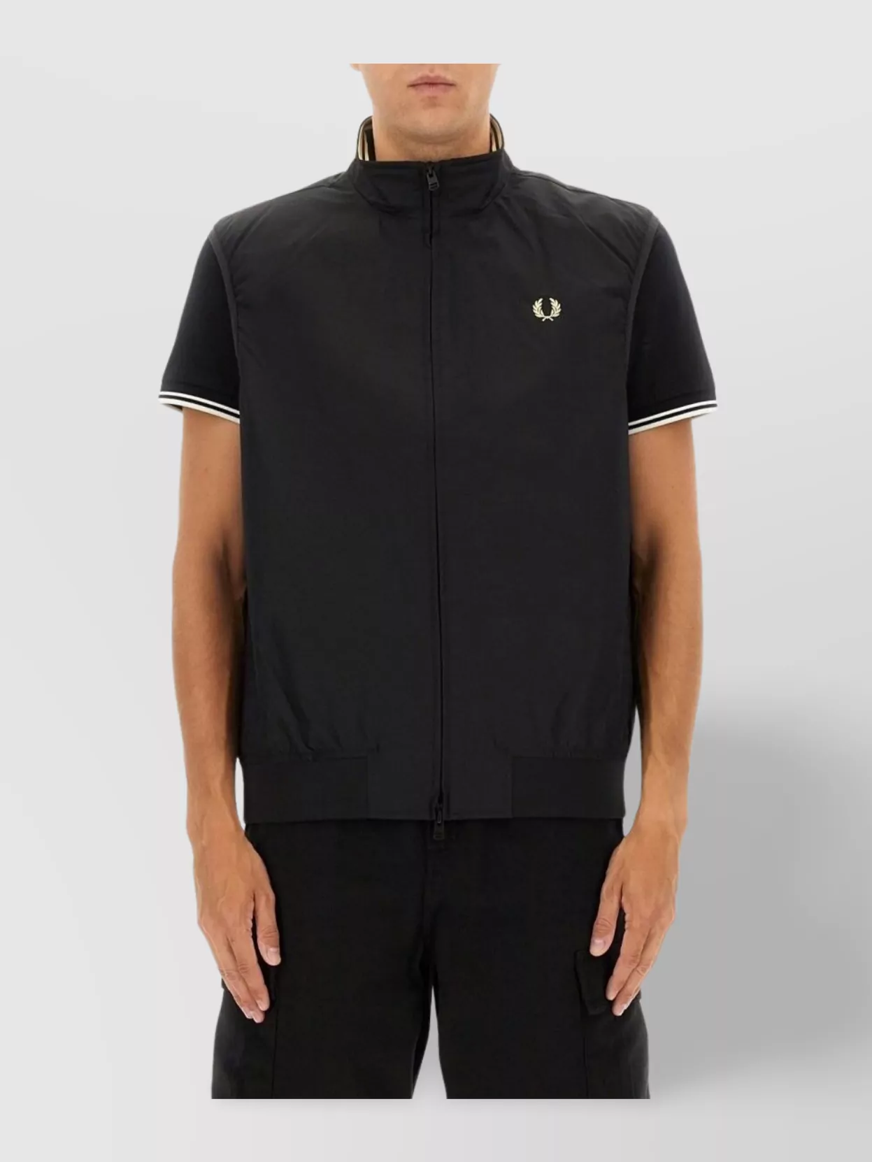 Fred Perry Short Sleeve Ribbed Hem T-Shirt