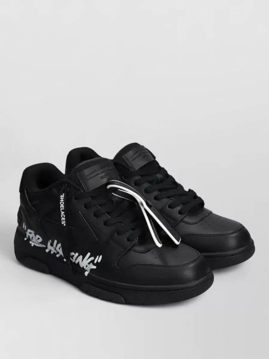 Off-White leather low-top sneakers
