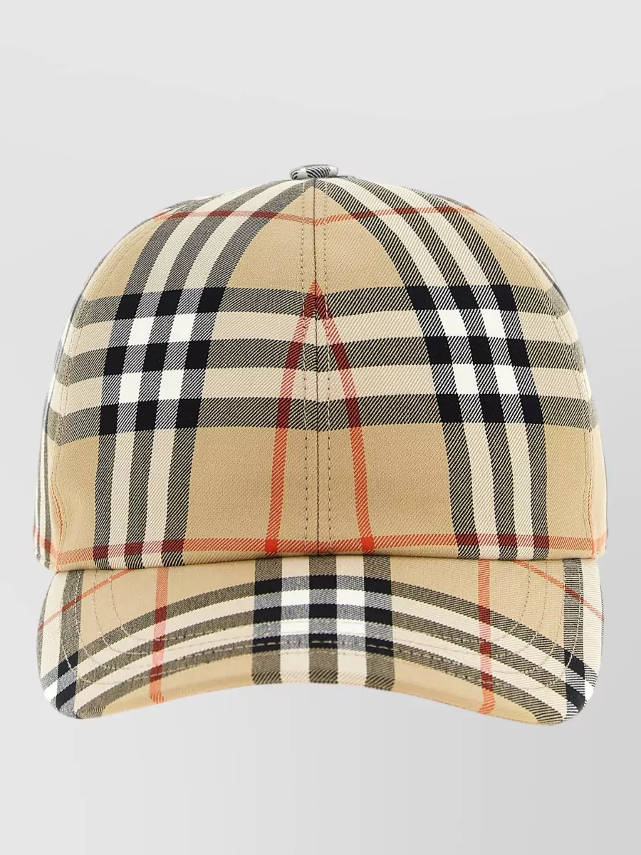 Burberry check cotton baseball cap