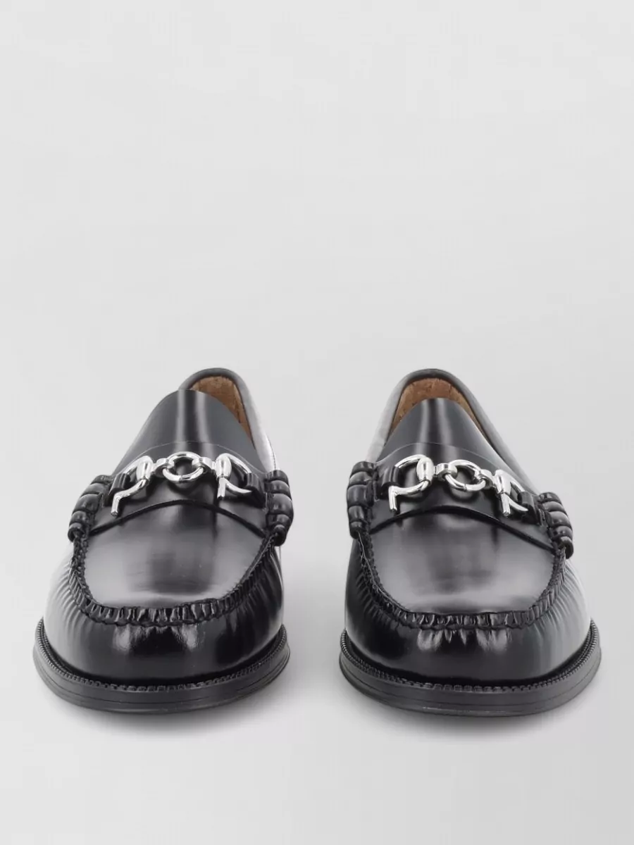 G.H. Bass leather monk shoes