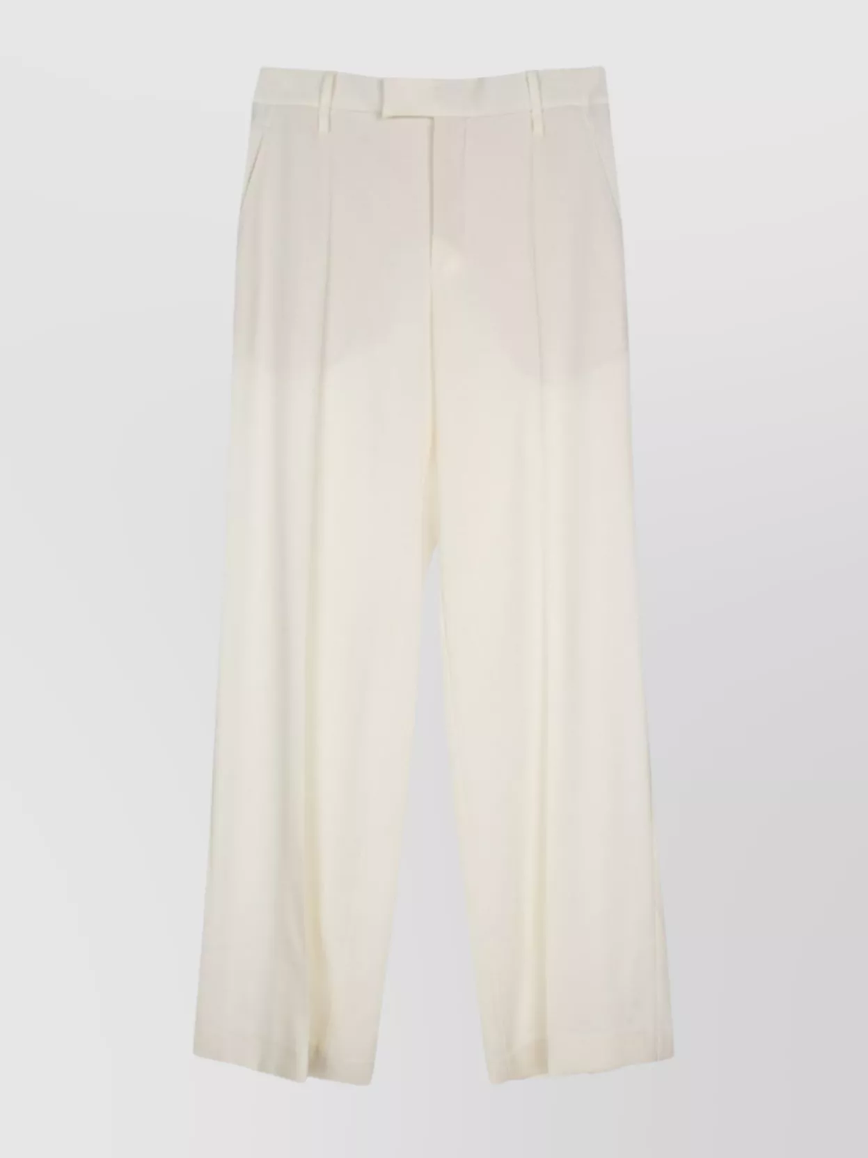 Brunello Cucinelli Tailored Trousers With Wide Leg Cut In White