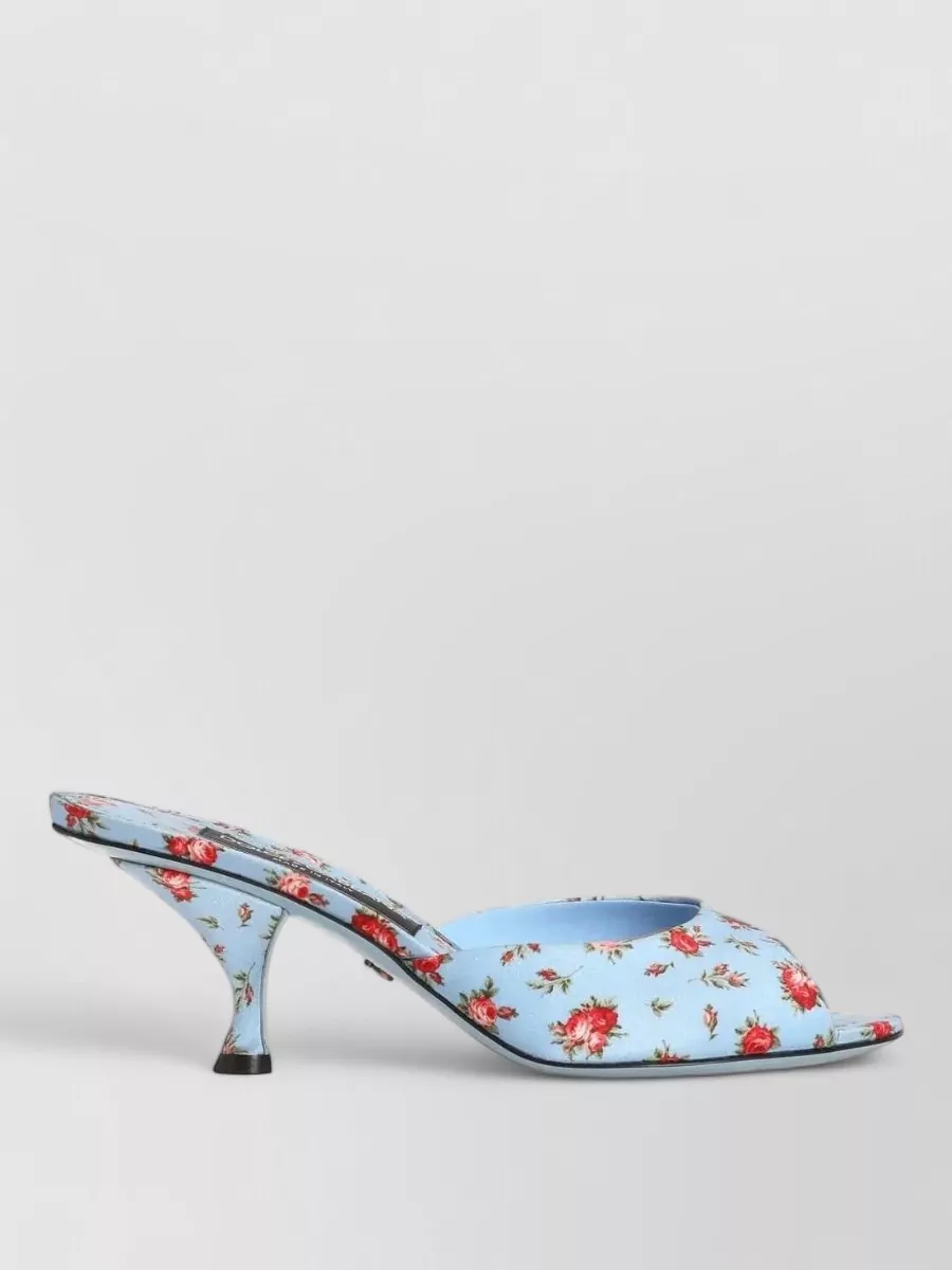Dolce&Gabbana silk floral-print mules