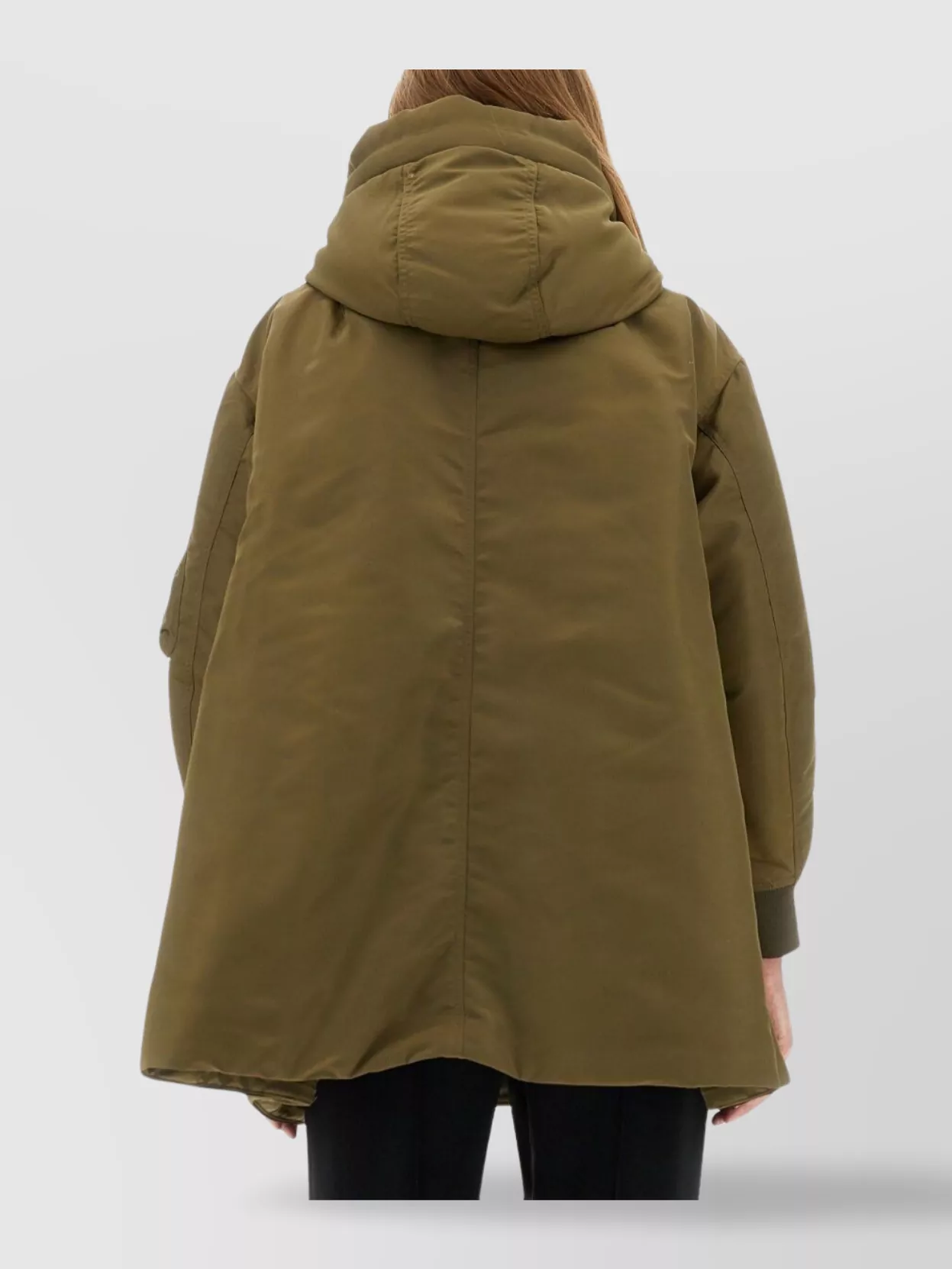 Aspesi Long Hooded Padded Coat Pockets