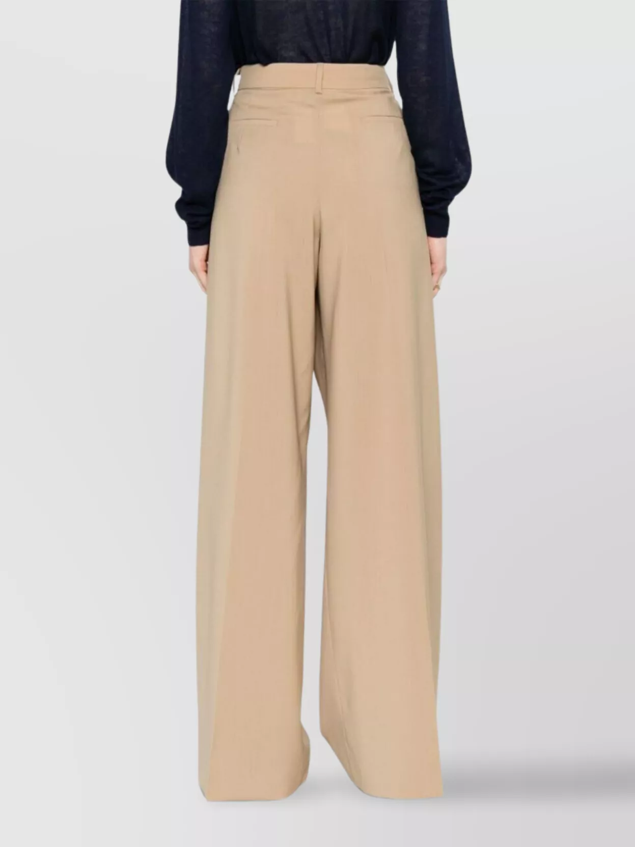 Sportmax Wide-Leg Trousers With Belt Loops And Pockets