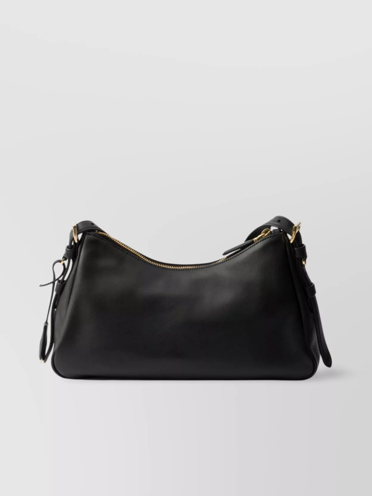 Prada Aimée Medium Shoulder Bag With Adjustable Strap In Black