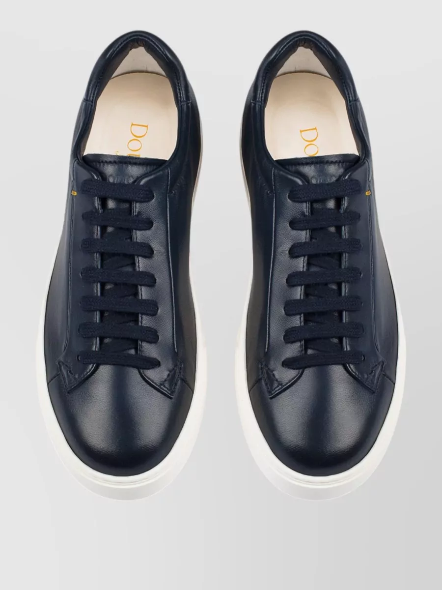 Doucal's Leather Low-Top Sneakers