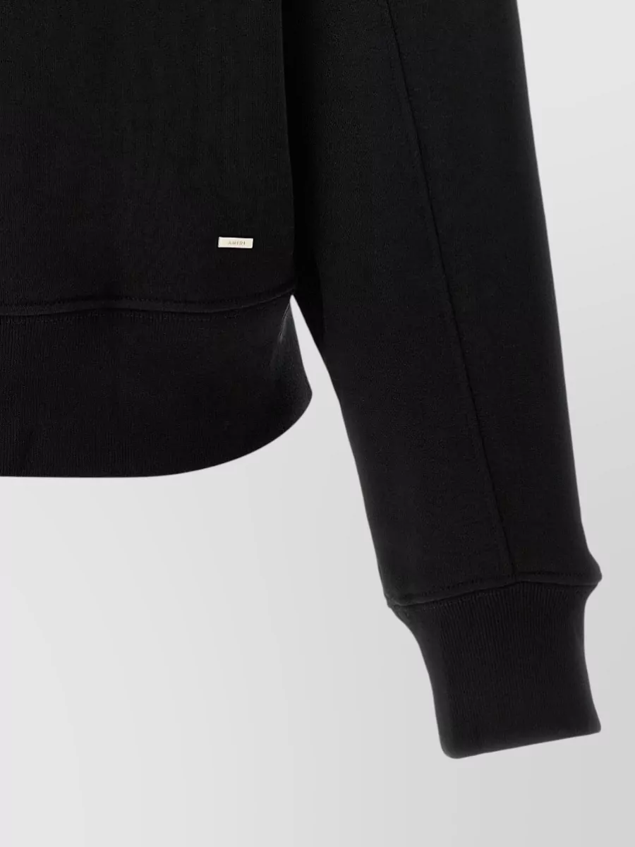 Amiri Cropped Logo Hoodie