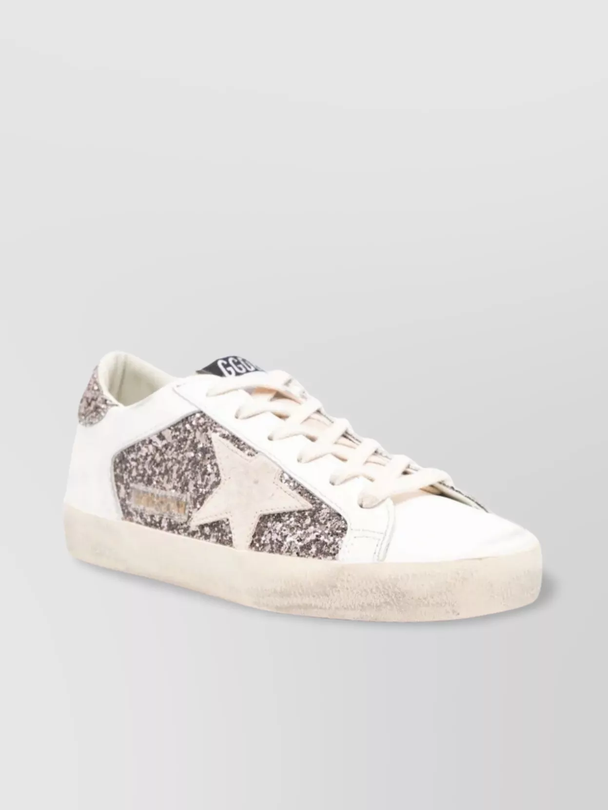 Golden Goose Star Appliqué Glitter Sneakers