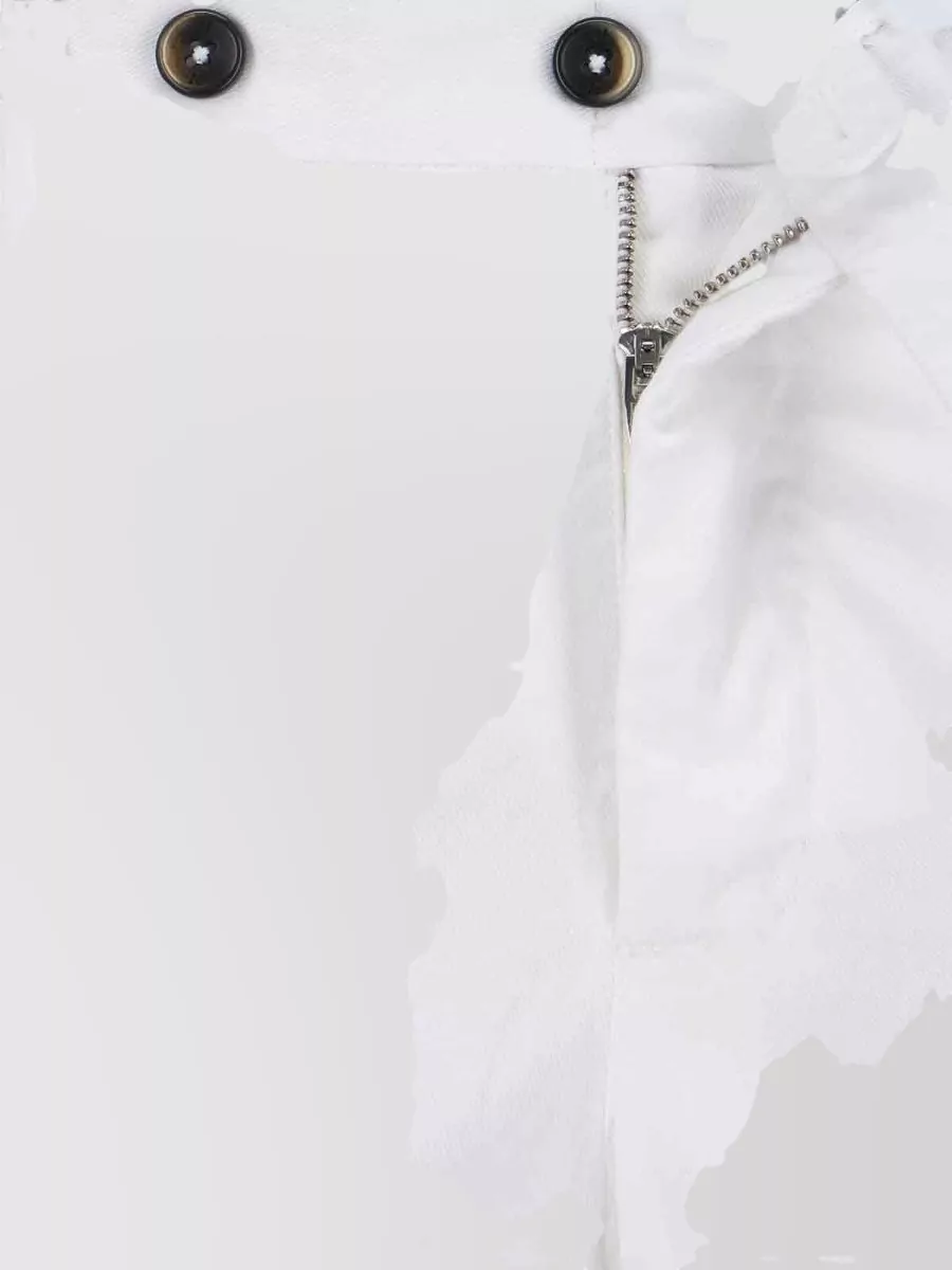 Pt Torino Straight Leg Trousers Belt Loops Pockets