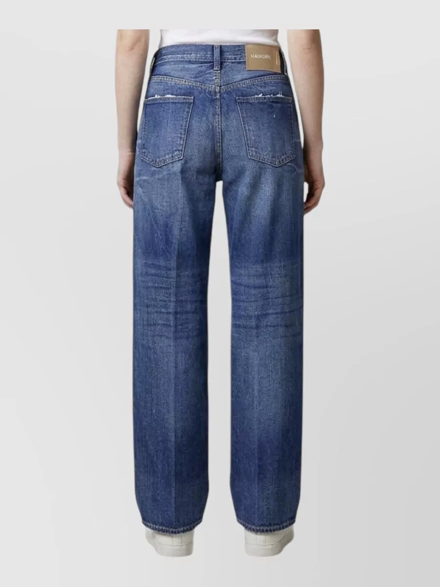 Haikure Denim Mid-Rise Wide-Leg Jeans