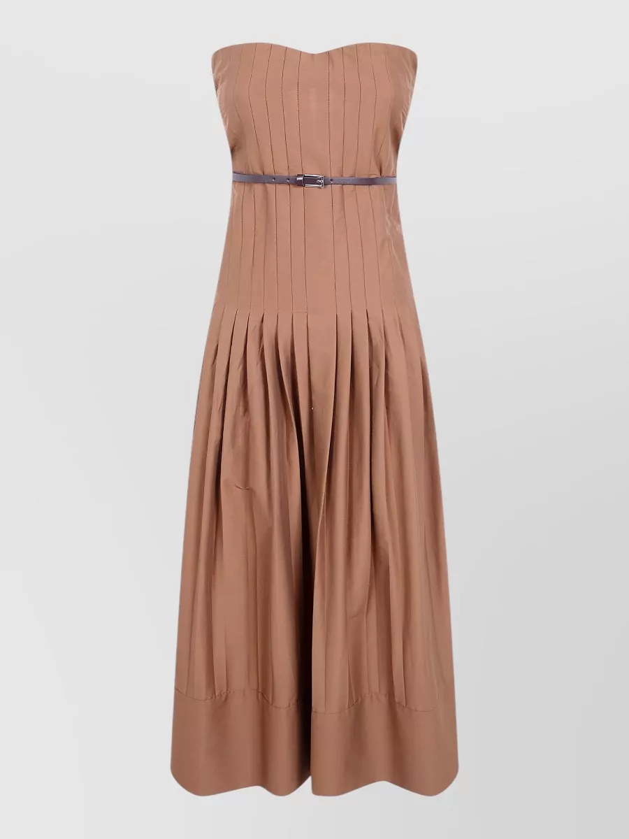 Semicouture Cotton poplin midi dress