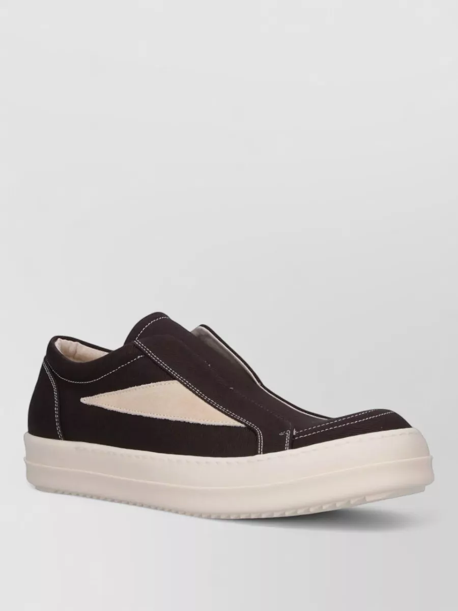 Rick Owens Drkshdw Canvas Slip-On Sneakers