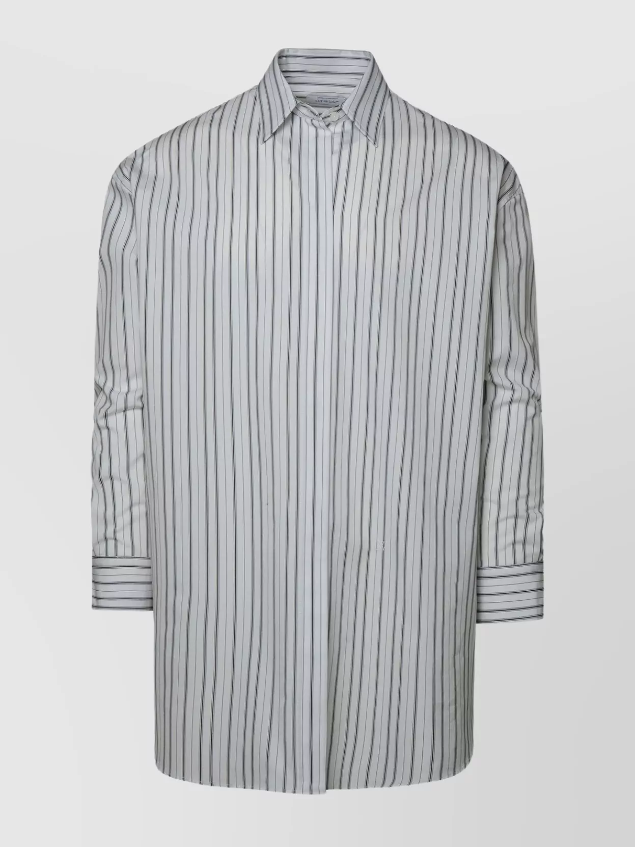 Shop Off-white Cotton Shirt Striped Long Sleeves