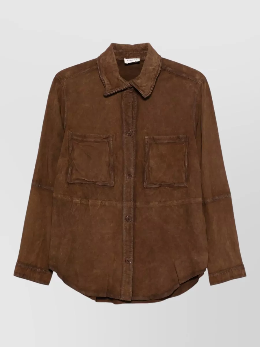 P.a.r.o.s.h Collared Jacket Long Sleeves Chest Pockets