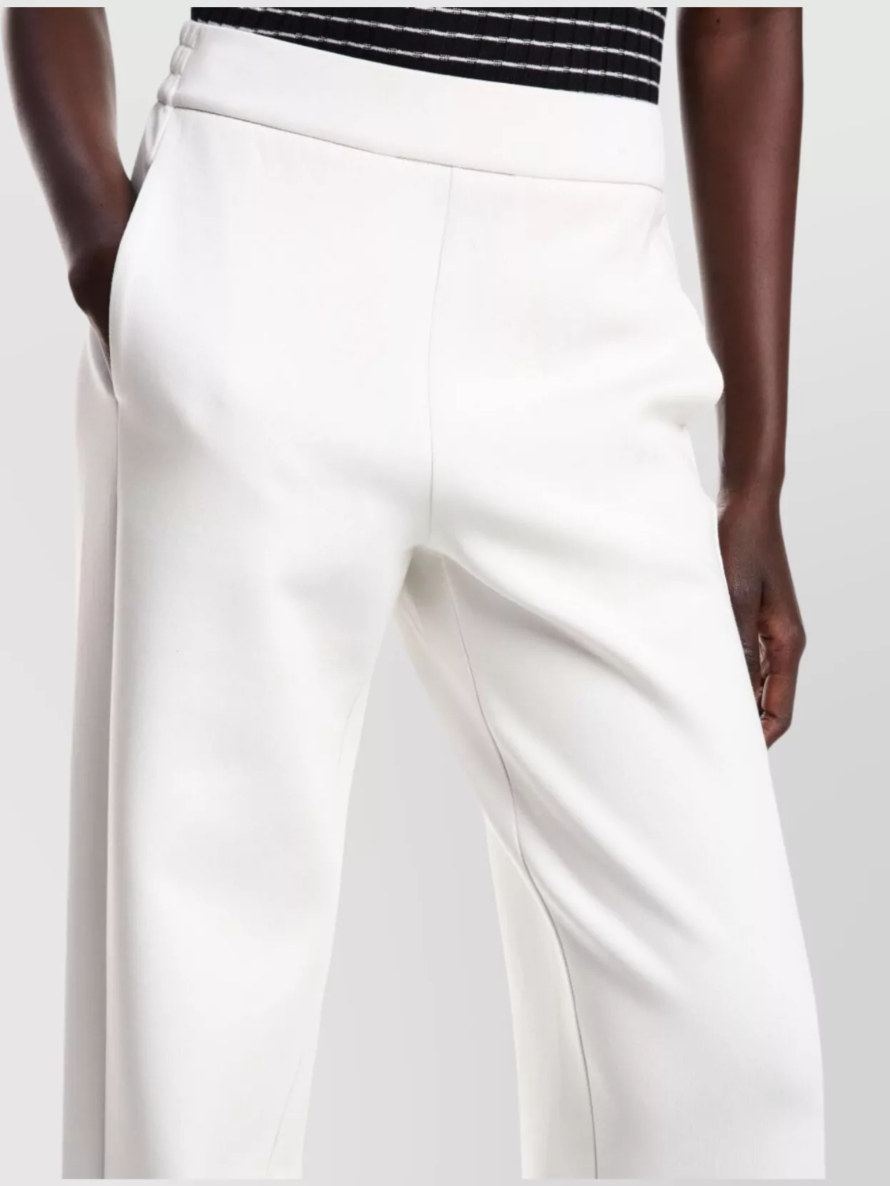 Emporio Armani Trousers Straight-Leg Elastic Waistband