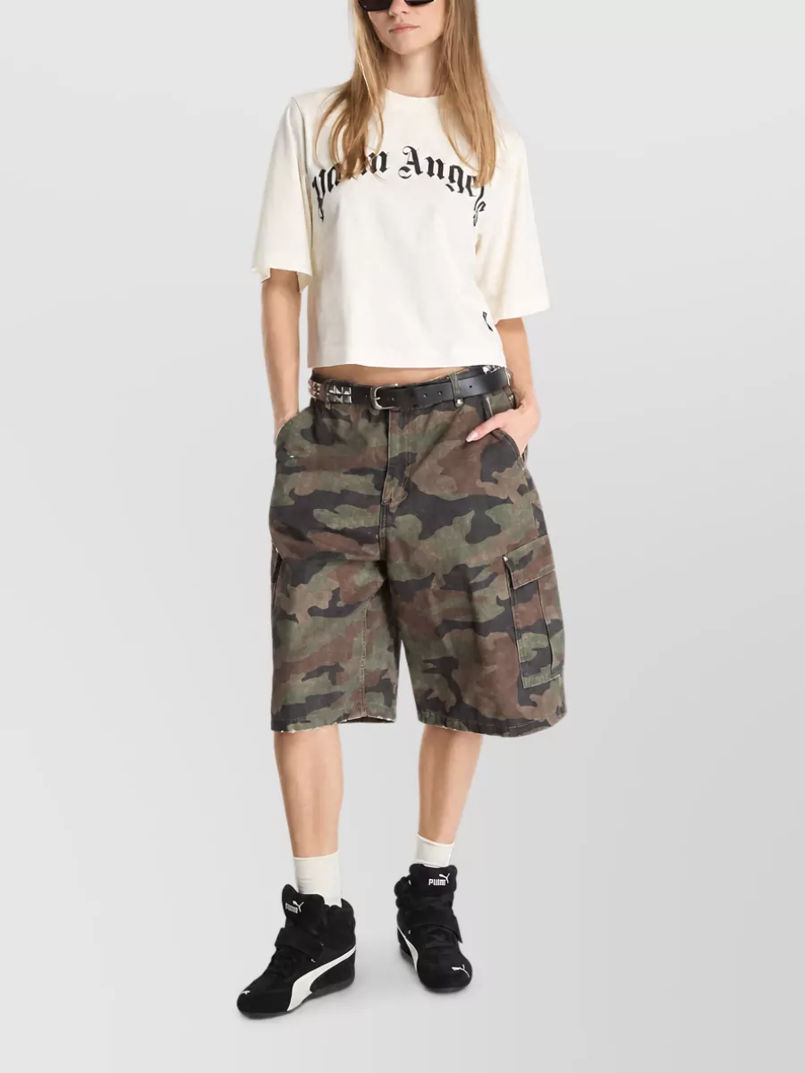Palm Angels Curved Logo Boxy T-Shirt