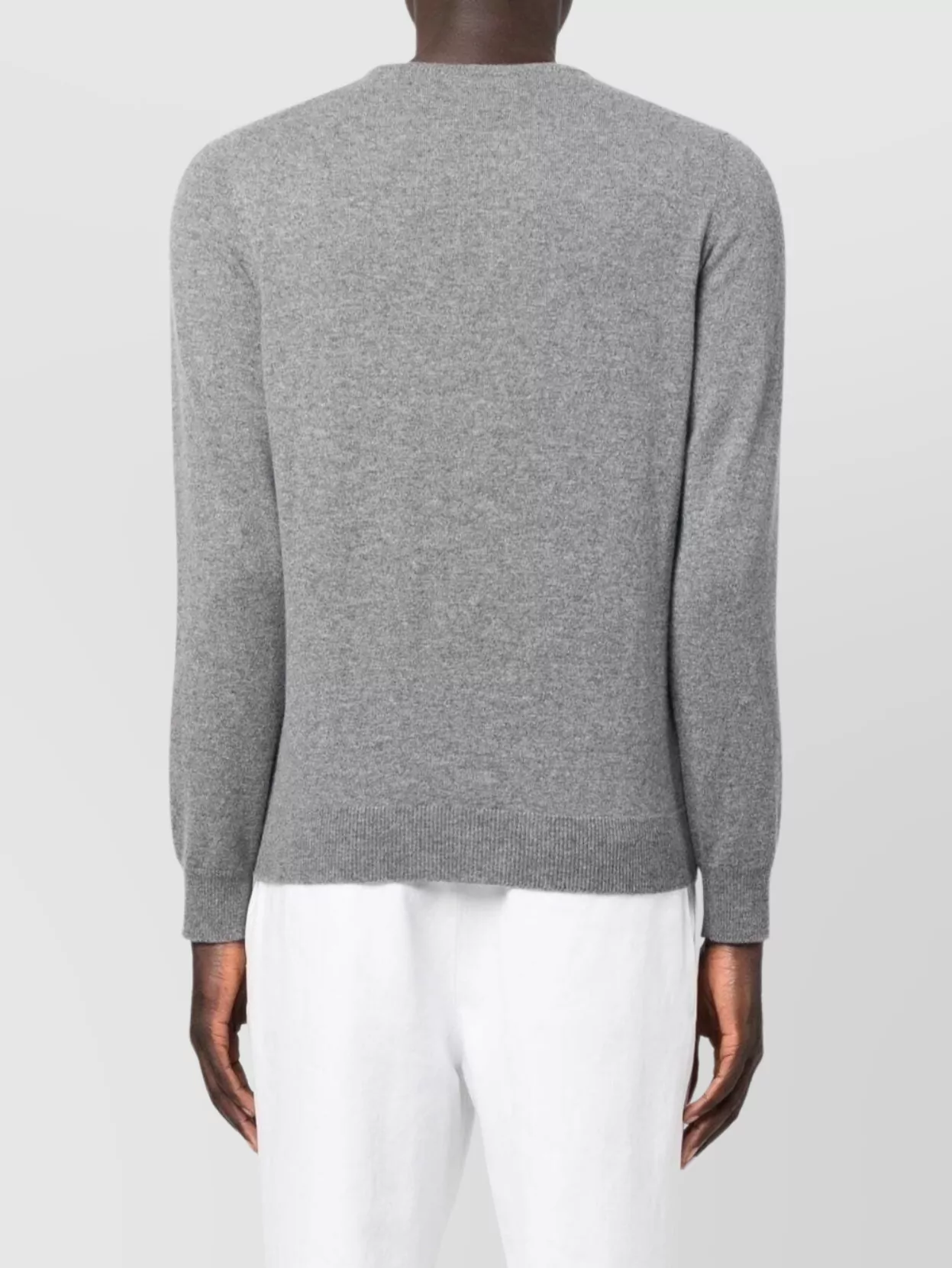 Malo Ribbed Wool Blend Sweater With Long Sleeves