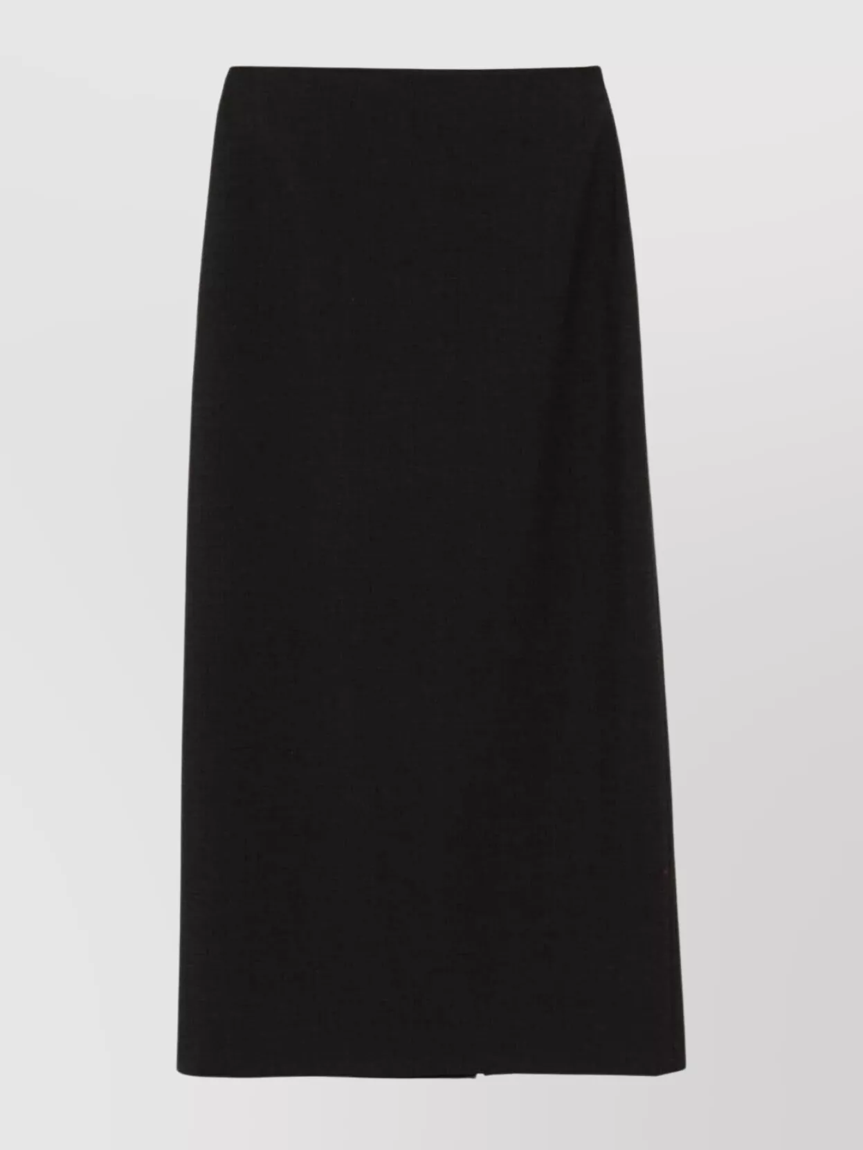 Loulou Studio High Waist Skirt With Front And Back Slits In Black