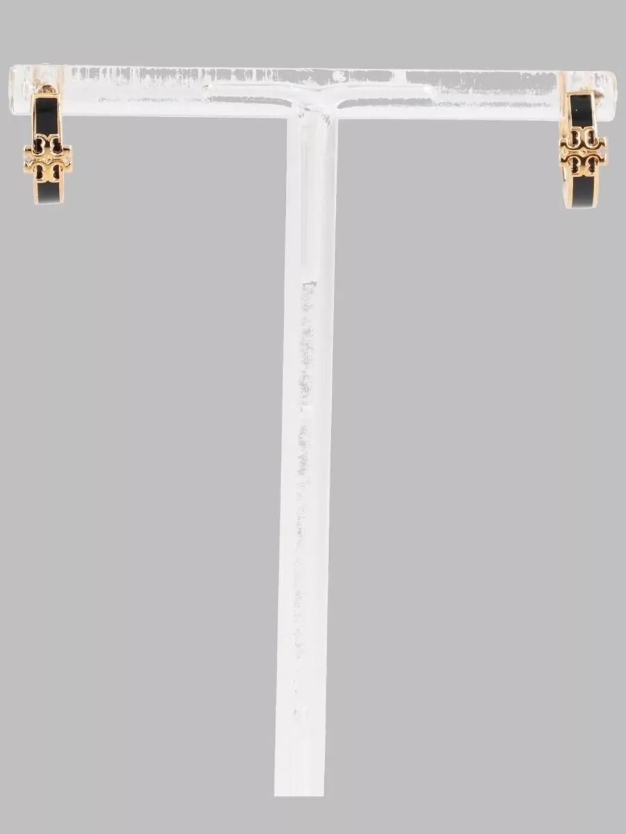 Tory Burch Enamel Hoop Earrings