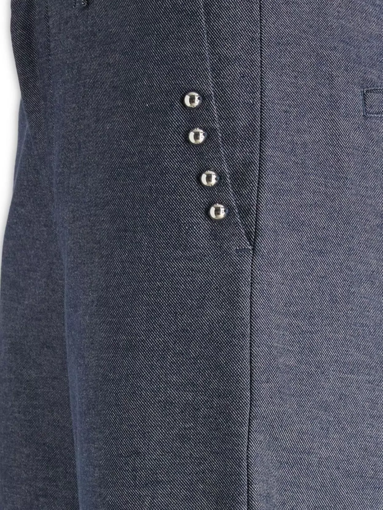 'S MAX MARA FLARED BOTTOM WIDE-LEG TROUSERS WITH FRINGED HEM