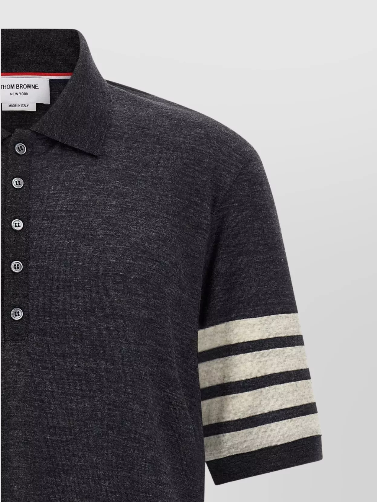 Thom Browne '4Bar' Detail Polo Shirt