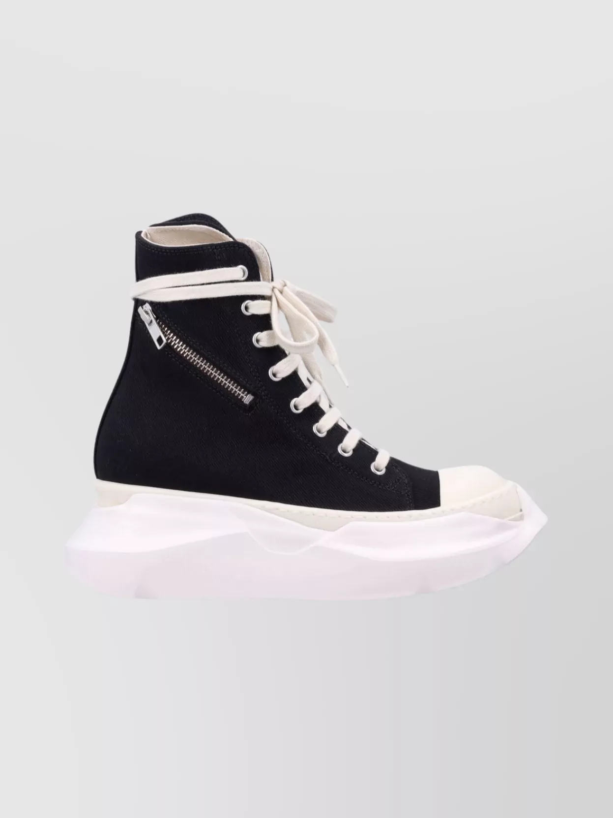 Rick Owens Drkshdw High-top Sneakers With Chunky Contrast Sole In Black