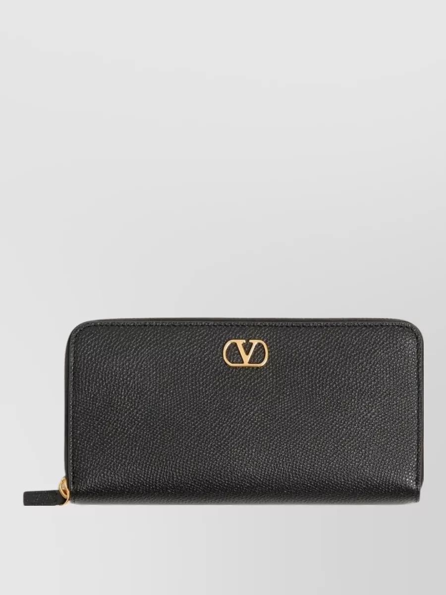 Valentino Garavani Leather zip around wallet