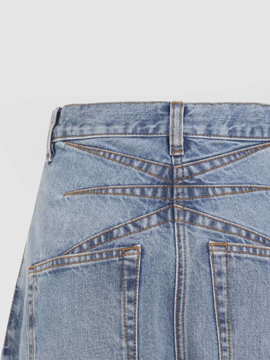 Alaïa Wide Leg Trousers Belt Loops Pockets