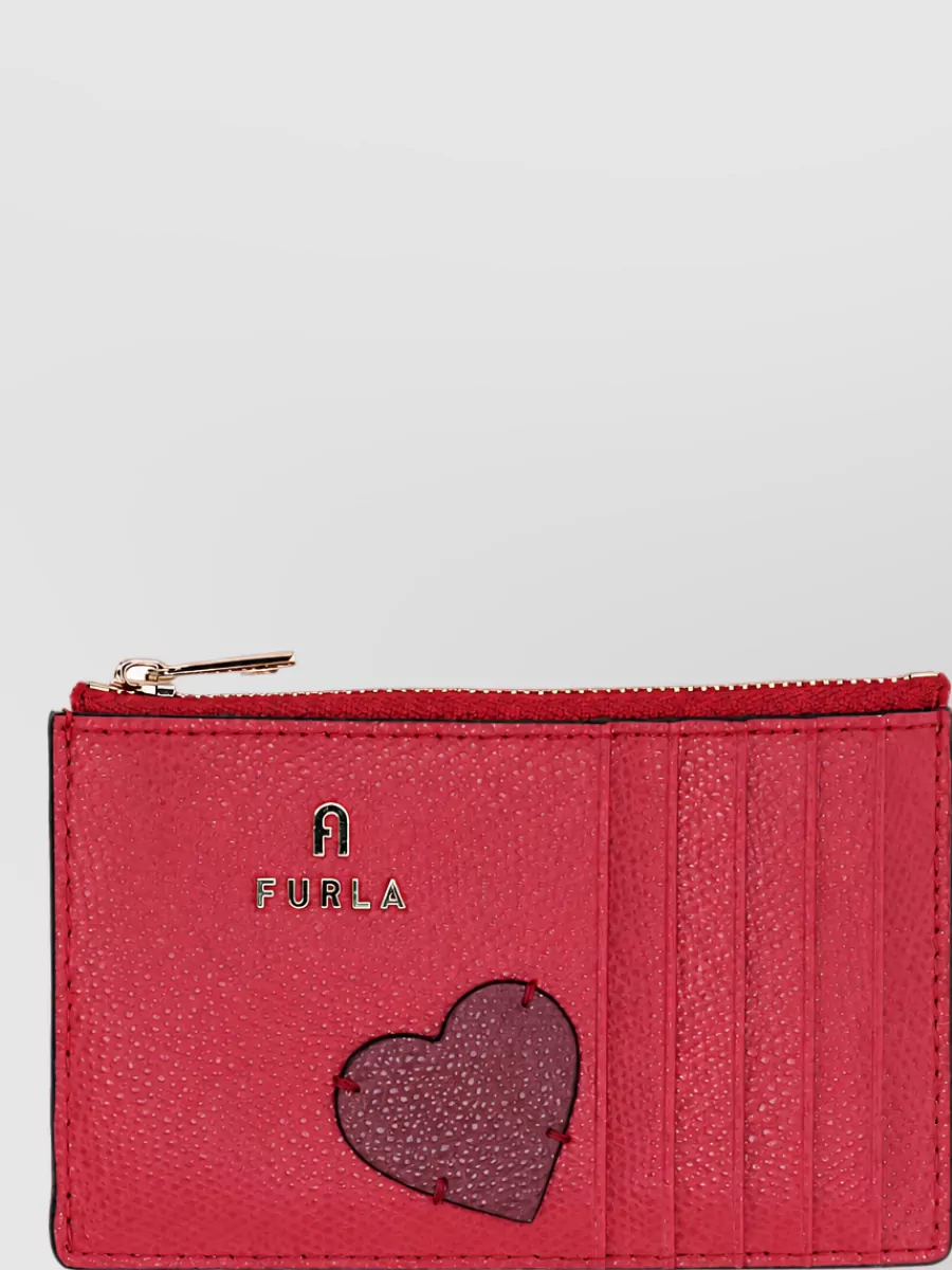 Furla leather keyring