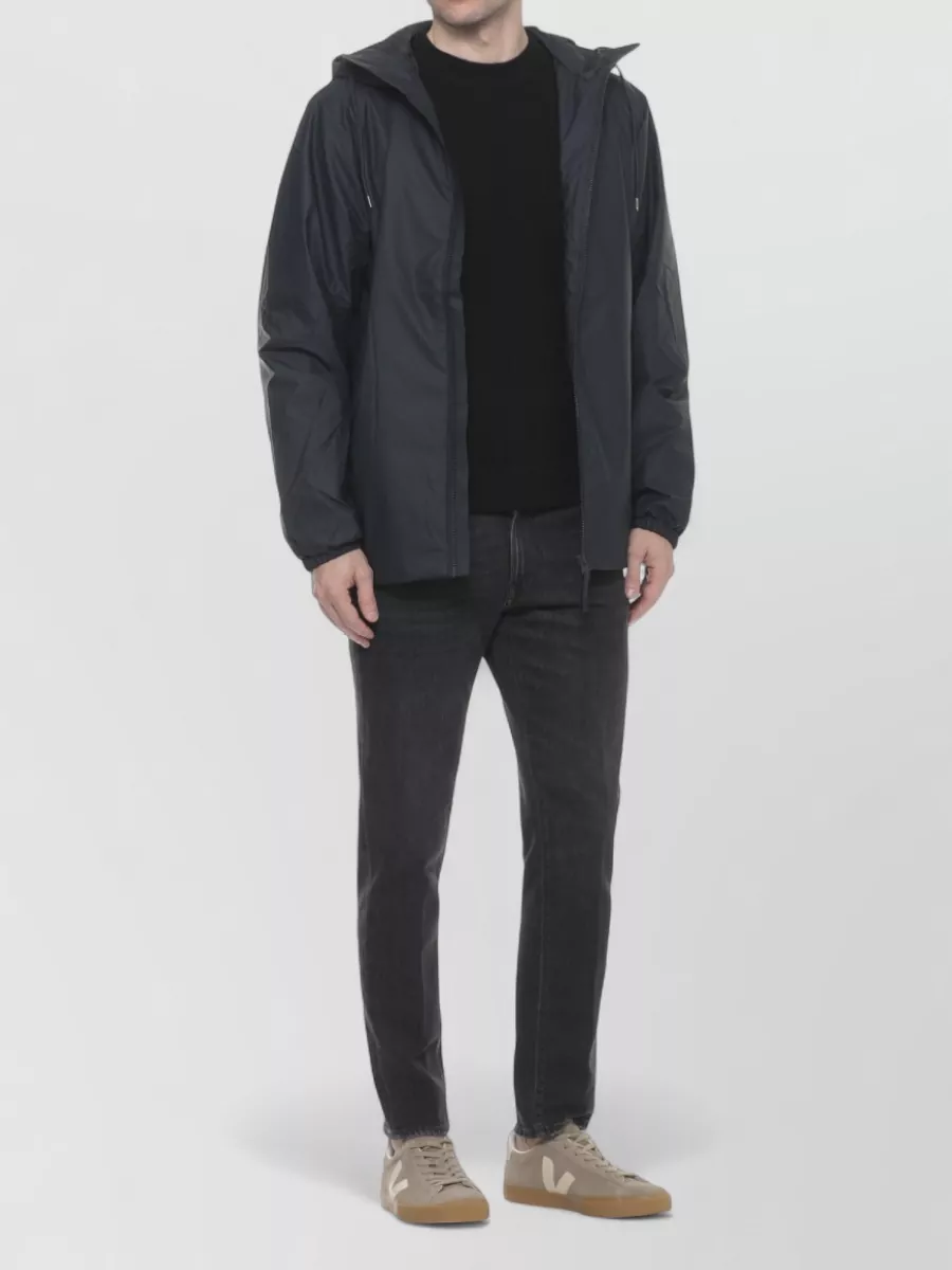 Rains Hooded Mens Raincoat Short Jacket