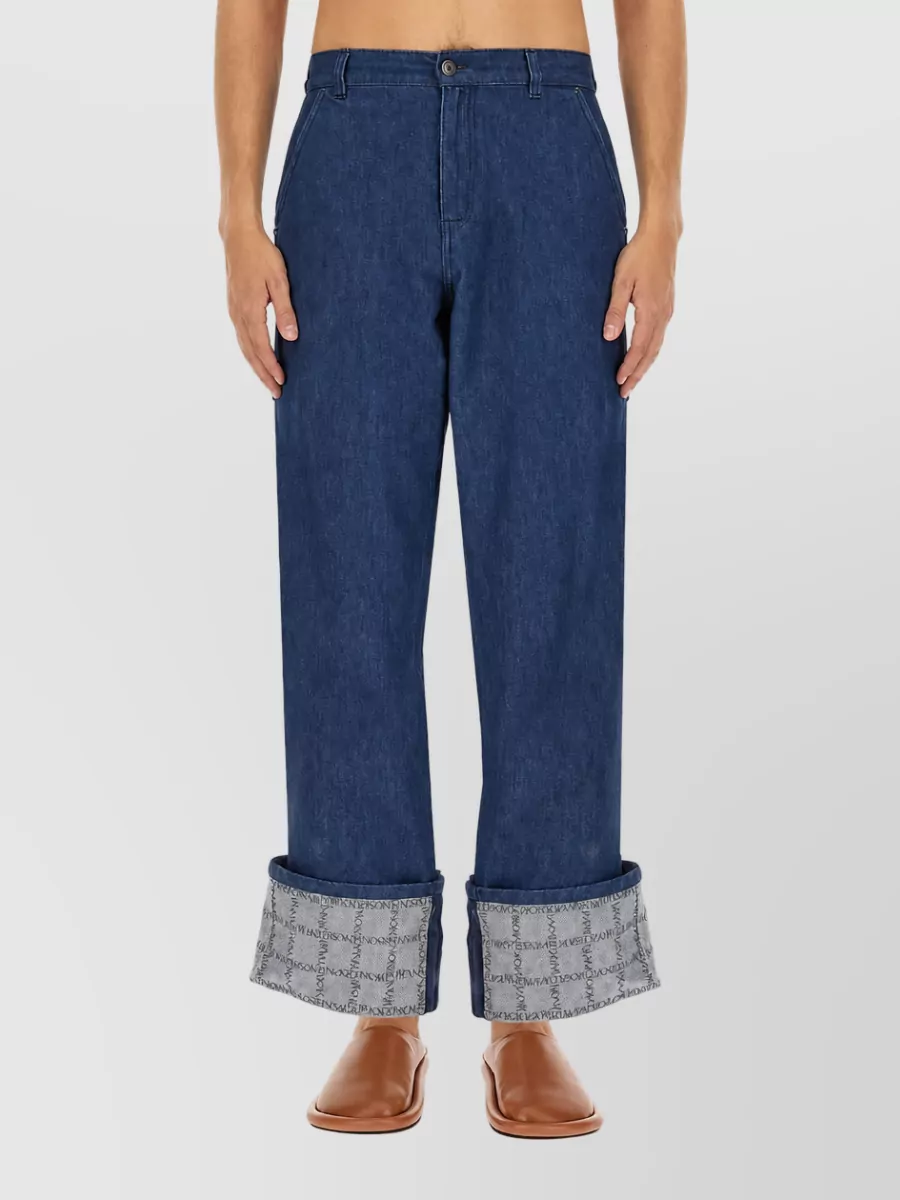 Jw Anderson Denim Wide-Leg Trousers