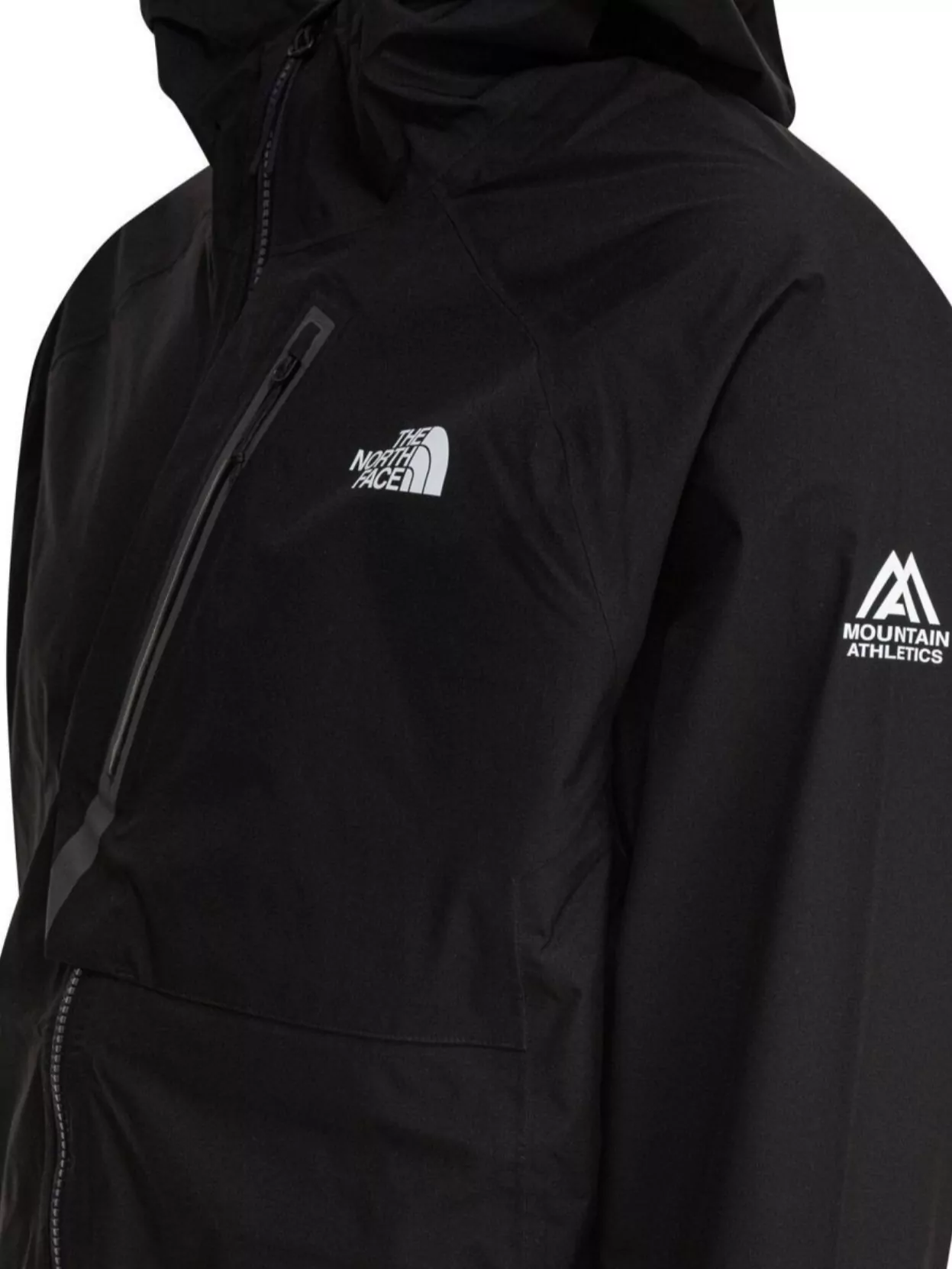 Shop The North Face Hooded Jacket With Chest Pocket And Elastic Cuffs