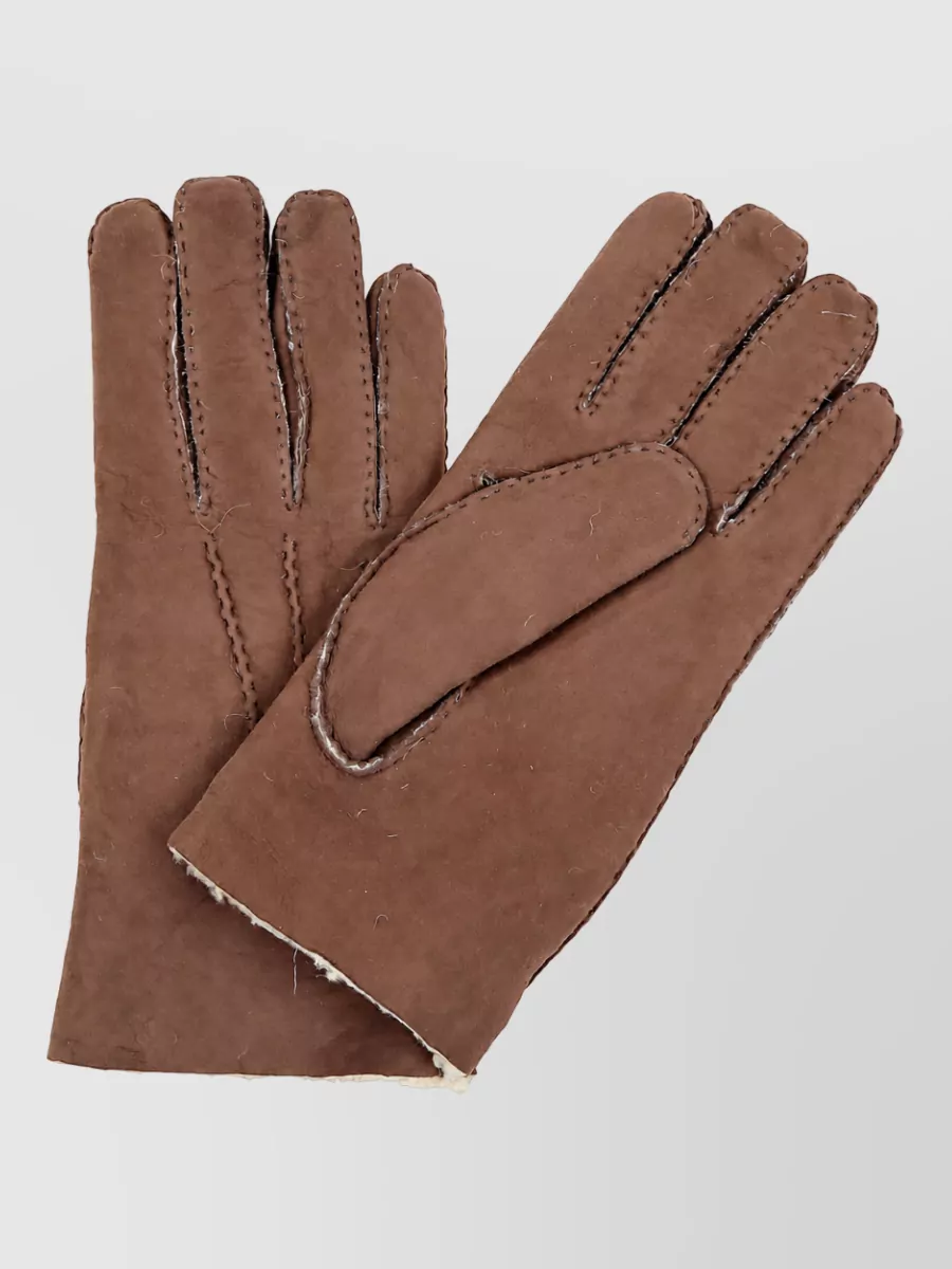 Eleventy suede leather gloves