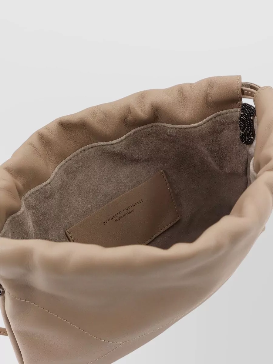 Brunello Cucinelli Monili Leather Clutch Bag