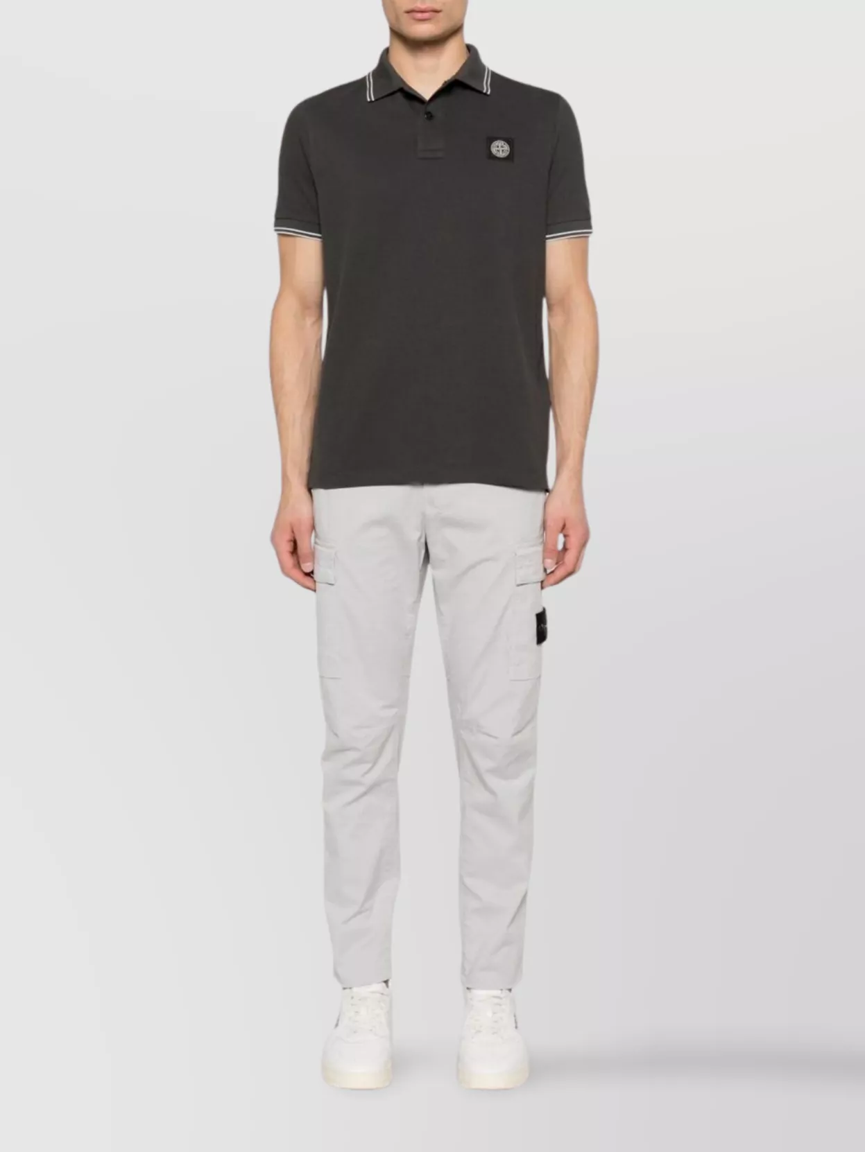 Stone Island Trousers Featuring Various Pockets