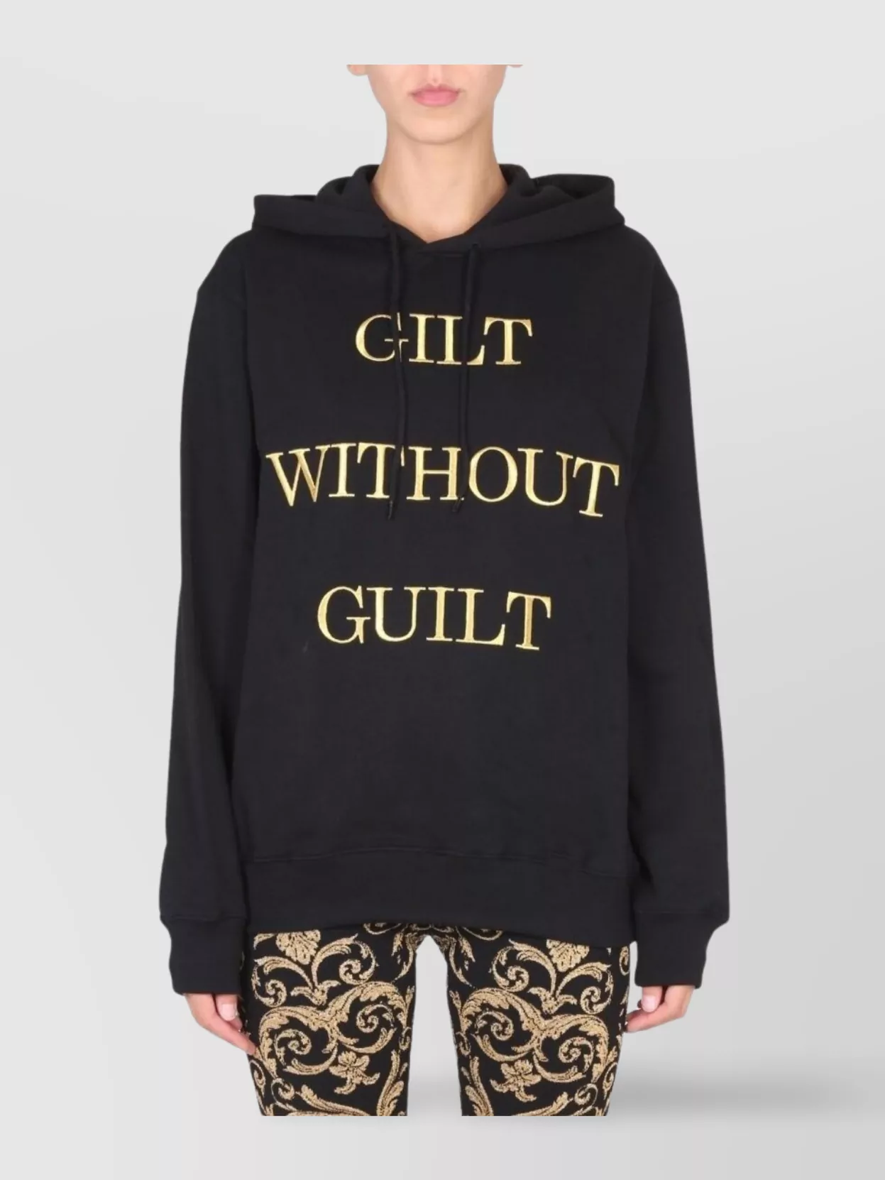 Moschino Bold Text Hooded Sweatshirt