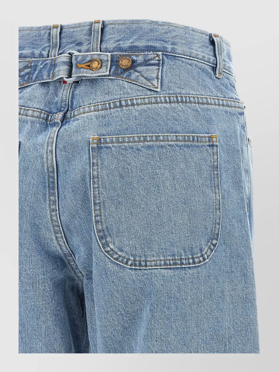 Thom Browne Selvedge Denim Mid-Rise Straight-Leg Jeans