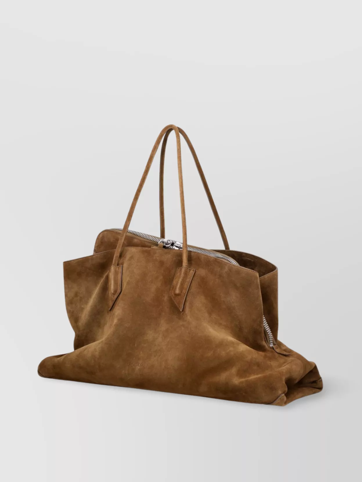Attico Large Suede Tote Bag Handles
