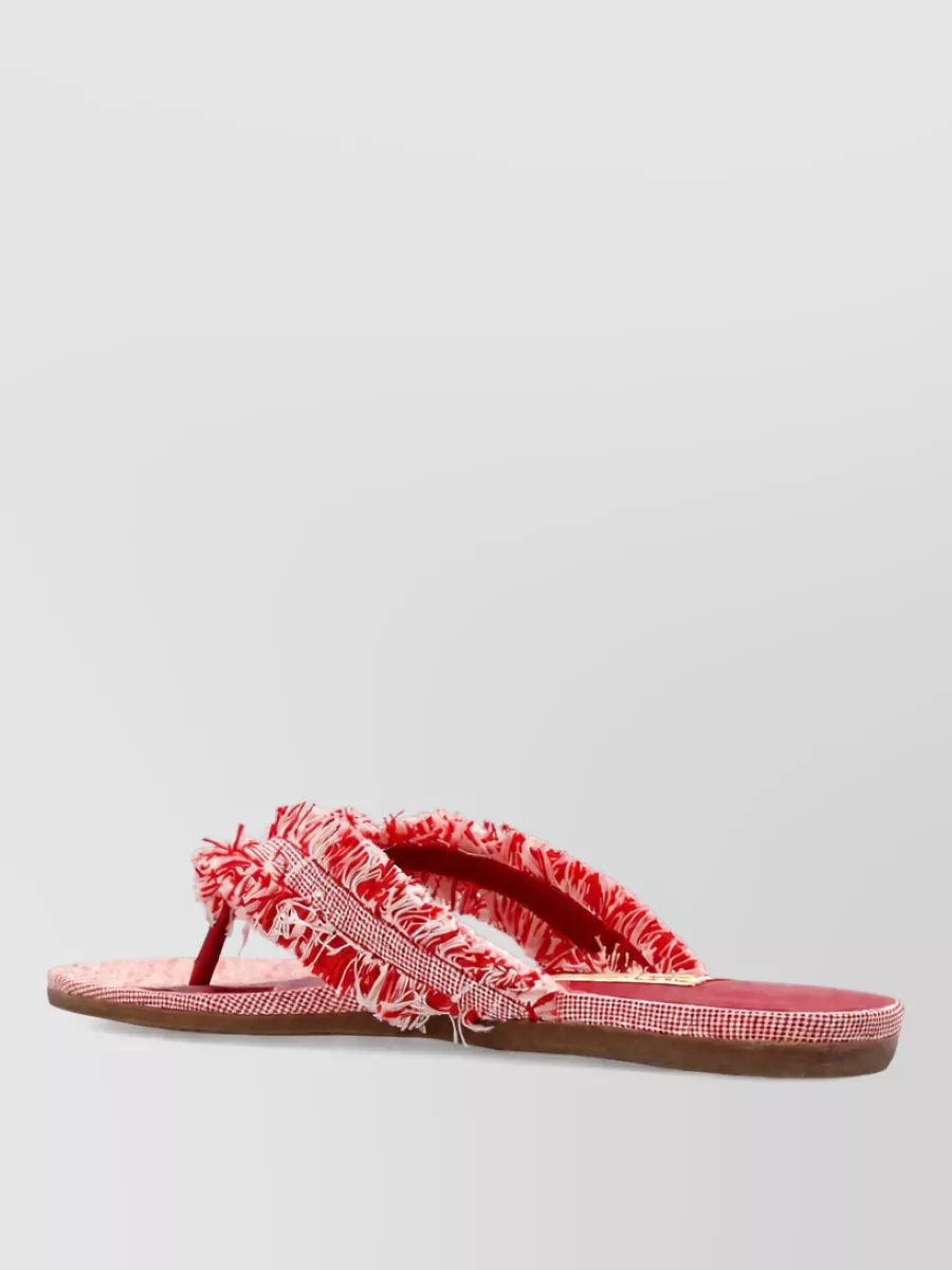 Jimmy Choo Two-Tone Thong Sandals