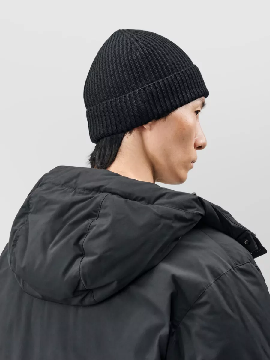 C.p. Company Wool Ribbed Beanie