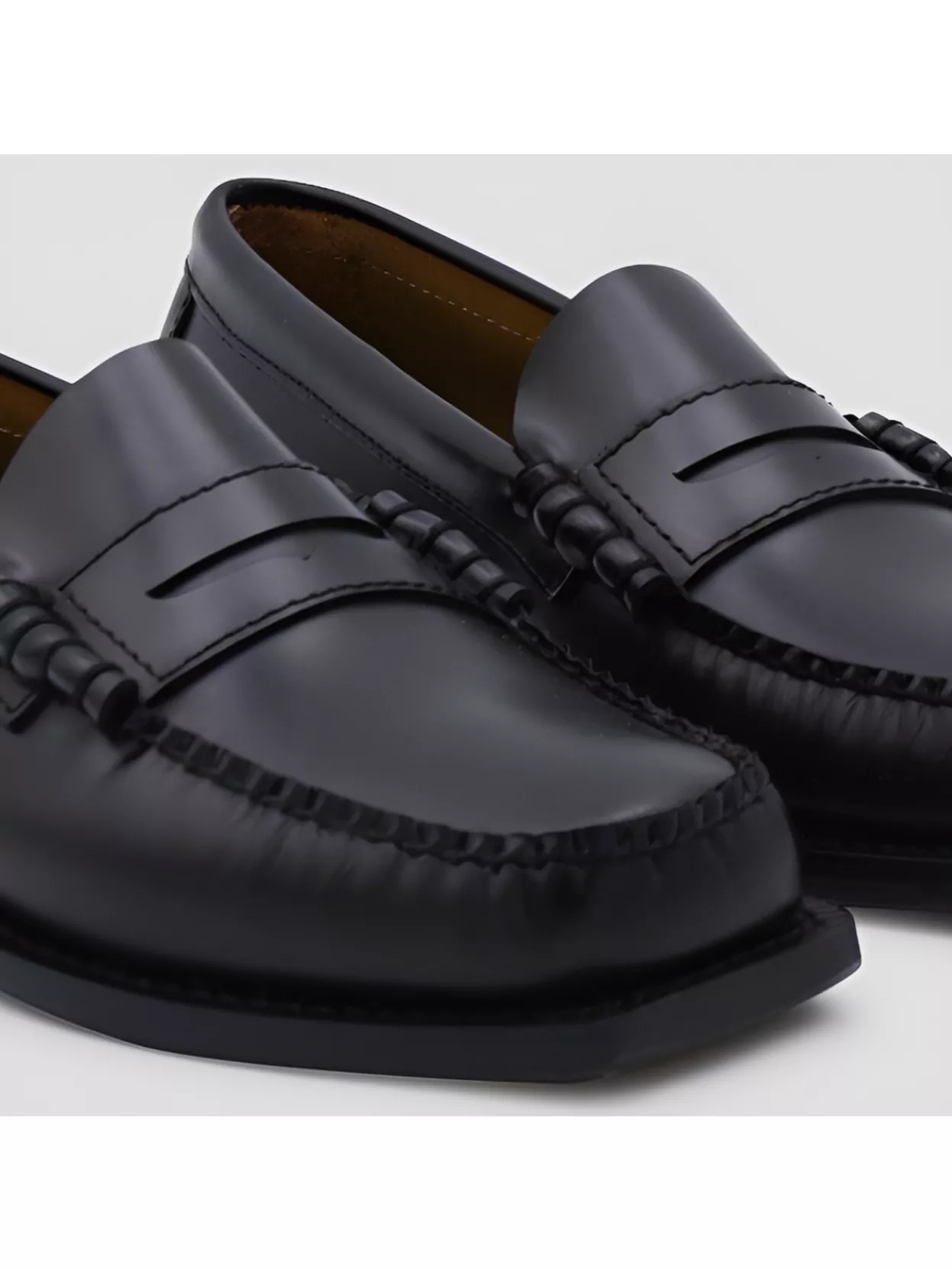 Sebago Moc Toe Penny Strap Slip-on Loafers In Black
