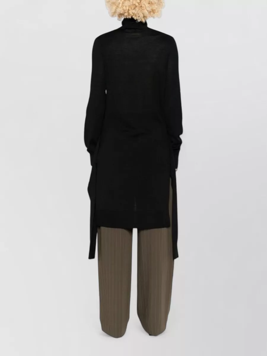 Totême Wool Silk Turtleneck Long-Sleeve Tunic