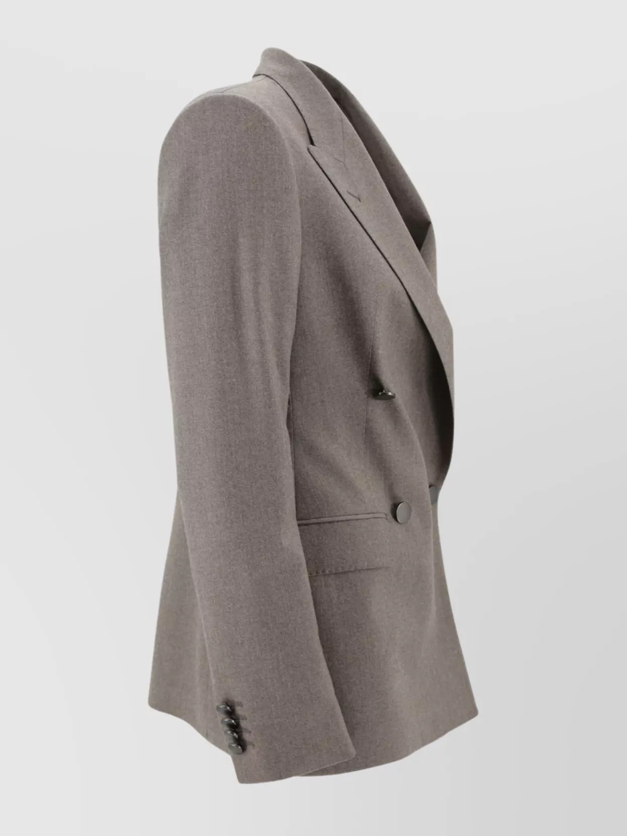 Tagliatore Tailored Jacket With Back Vent And Flap Pockets In Gray