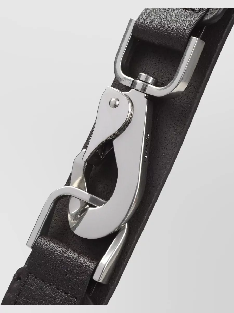 Lemaire Clip Shoulder Bag Adjustable Strap Leather